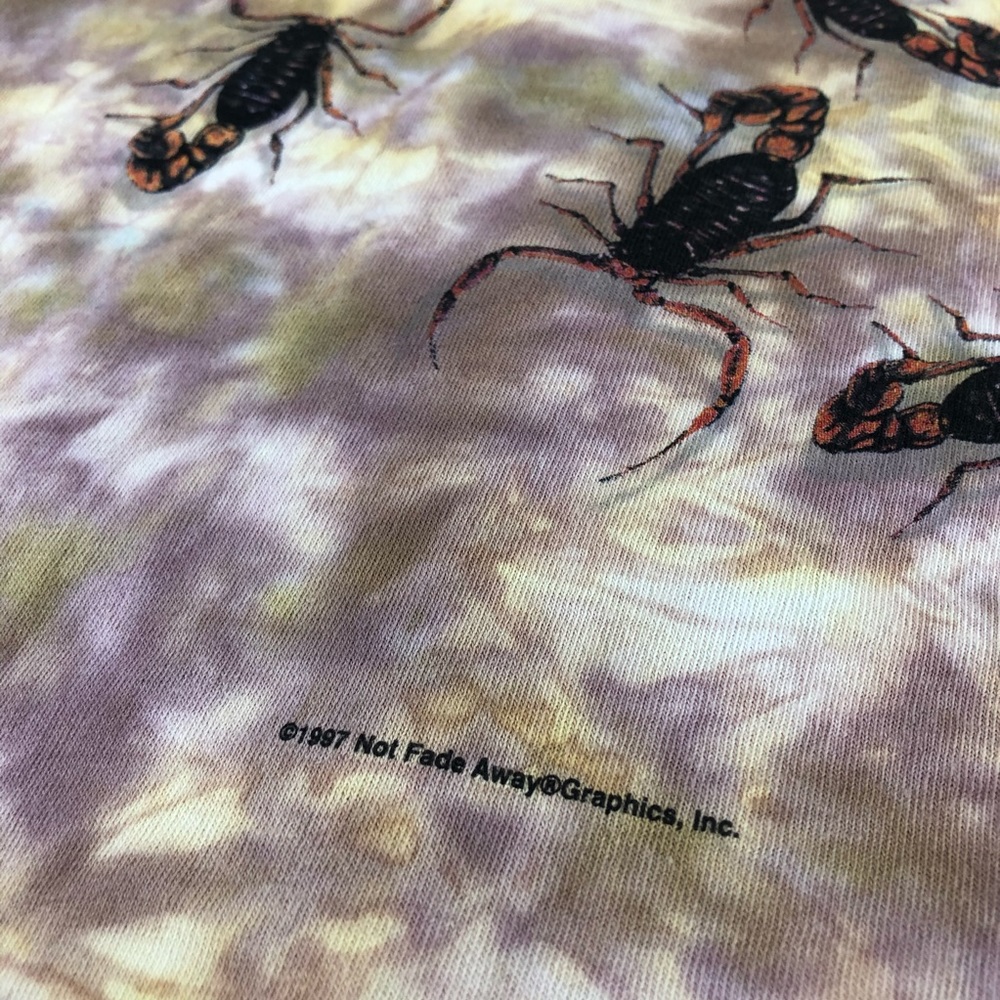 Scorpions 1997 Not Fade Away Liquid Blue Tie Dye - Picture 6 of 8